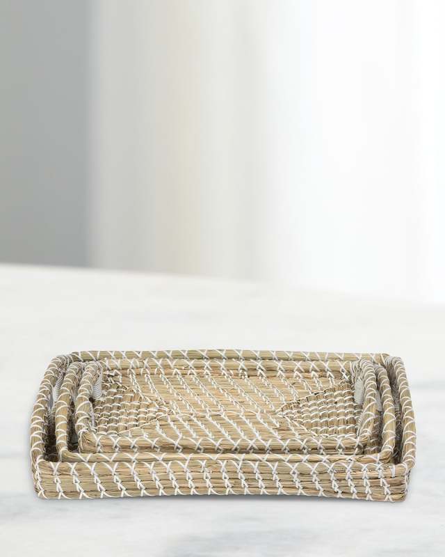 Capraia Coast Decorative Trays, Set of 3